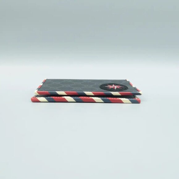 100% Authentic GUCCI Courrier Black Canvas Wallet 437-083024 - Picture 5 of 12